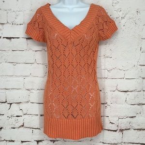 ✨VTG✨Y2K Cache Metallic Open Knit Sweater, Size M